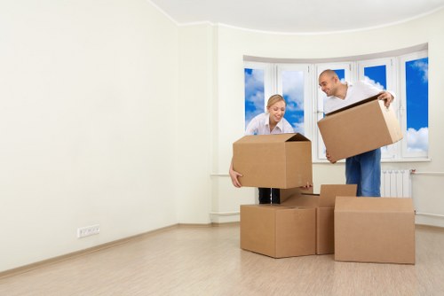Professional movers handling belongings in Dulwich